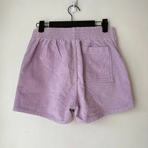 Hammies Powder Purple Corduroy Mini High Rise Shorts 26"
