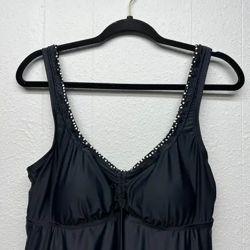 Maxine of Hollywood Womens Babydoll Bikini Top Medium Polka Dot