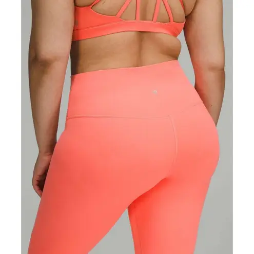Lululemon  Align HR Pant 25” Size 6 Raspberry Cream RPCR neon pink New w/tag $98