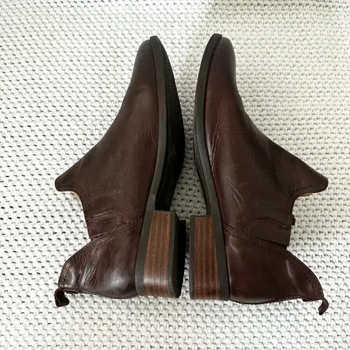 Lucca Lane Oxford Brown Leather Sayge Low Ankle Cut Round Toe Boots Booties 9.5