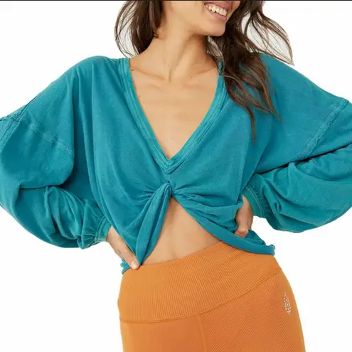 Free People Movement Rising Moon Tee Blue Size XS