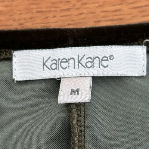 Karen Kane Velvet Dress Green Size M