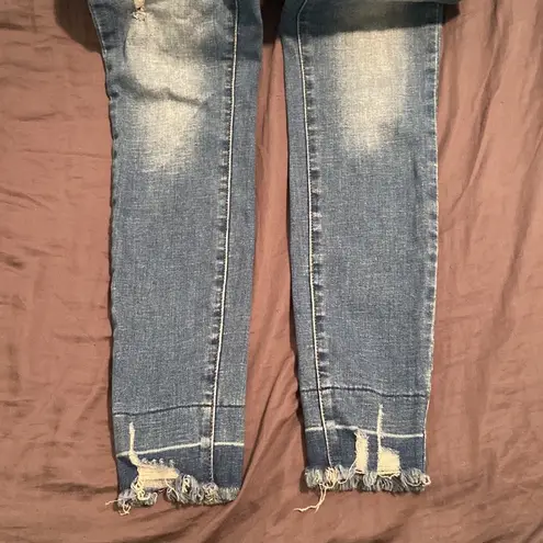 Judy Blue Distressed Skinny Jeans size 9