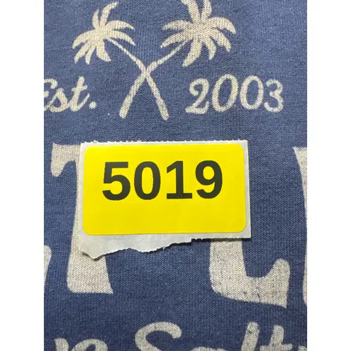 Salt Life Womens Blue Full Zip Hoodie Palm Tree Logo Est 2003 Size S