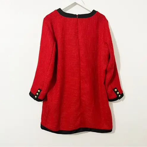 Pomander Place Red Coco Tweed Bow Dress Tuckernuck XXL