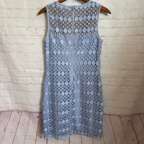 Ralph Lauren Lauren  baby blue circle crochet lace sleeveless dress Size 4