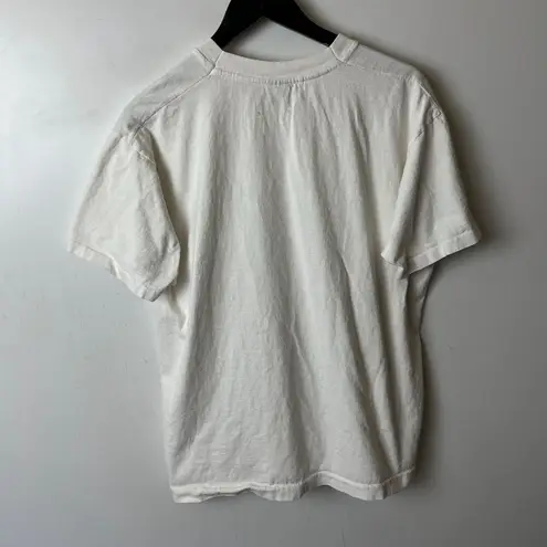 Vintage 90s Grand Rock Cafe Madrid T Shirt White XL Extra Large USA Graphic Tee