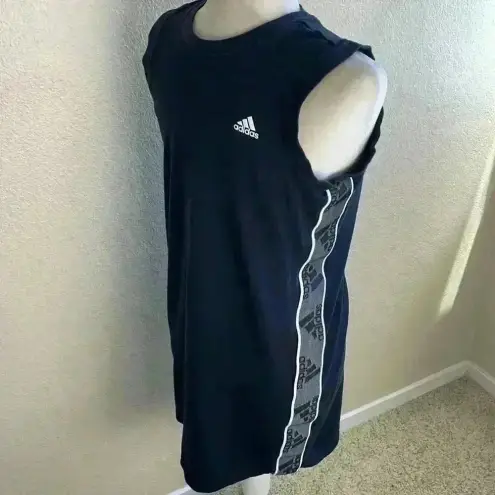 Adidas  Logo Stripe Sleeveless Tank‎ Dress Sz S
