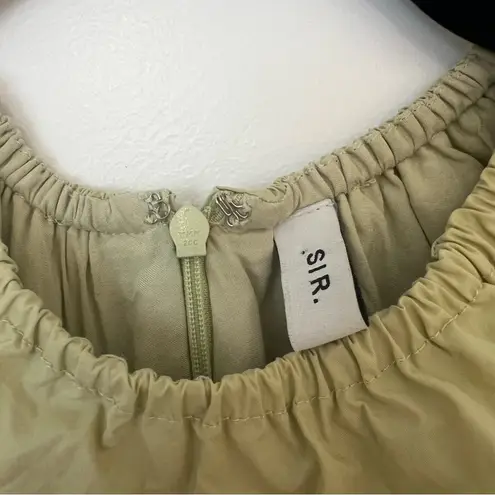 SIR Mason Laced Midi Dress In Pistachio Size M