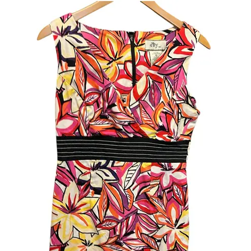 Y2K DBY Ltd Women Sheath Dress 10 Retro Vibrant Whimsical Floral High Waist Pink