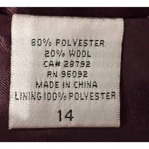 Dallia Collection Womens Skirt Size 14 Black White Wool Pencil Straight Lined