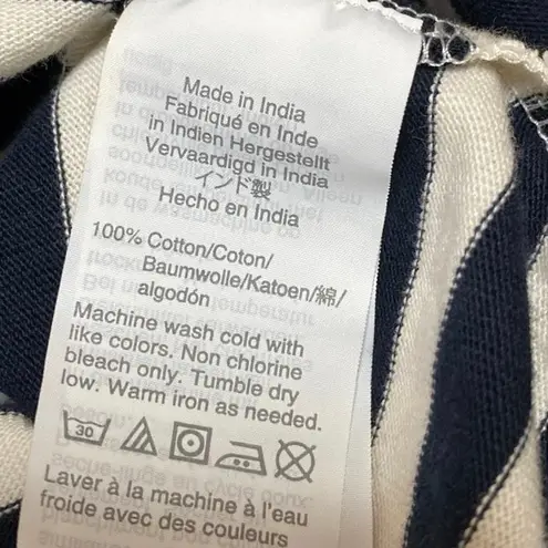 J.Crew Women's White Blue Striped Sleeveless Knit Cami Camisole Tank Top Size S