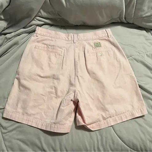 Ralph Lauren Lauren  Vintage High Rise Cotton Shorts Light Pink Women's Size 10p