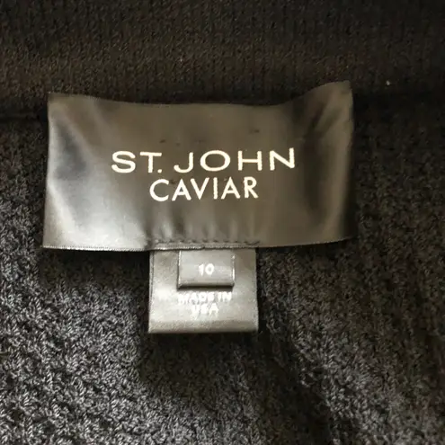 St. John  Caviar Cardigan 