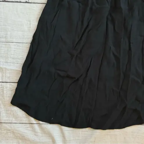 Soft Surroundings crisscross back dress size petite medium tank black high low