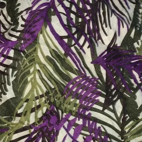 Charter Club print 100% linen skirt