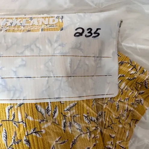 MELLODAY Yellow Ruffled 3/4 Sleeve Blouse