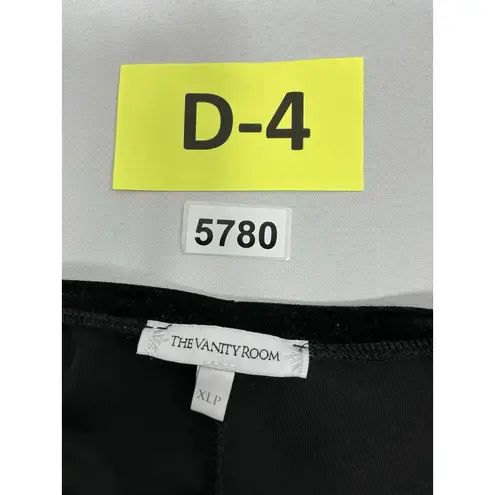 The Vanity Room Womans Pullover Knee Length Party Shift Dress XLP Black