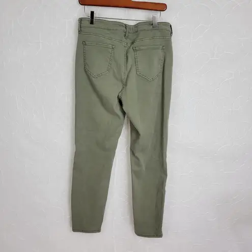 Buffalo Womens Jeans Size 10/30 Britton Olive Green Straight Leg Pockets