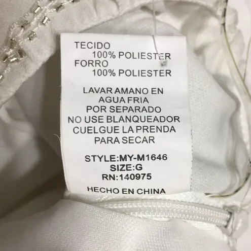 Verty  • White Sequin Floral Skirt Large - Image 12