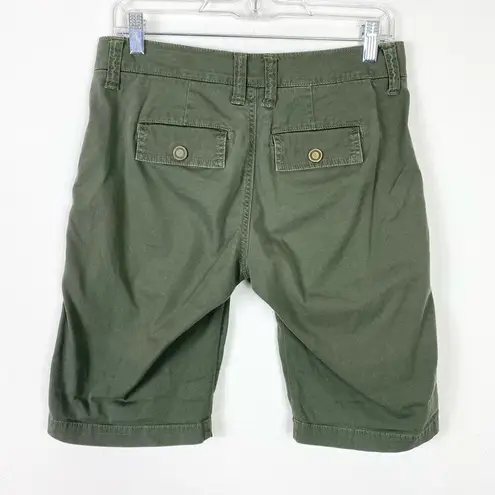 CAbi  Ivy League Green Utility Pocket Bermuda Shorts Style #816 Size 2