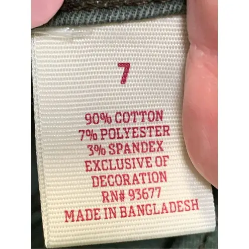 Arizona Jeans Arizona camo jegging, distressed, jean size 7 juniors 