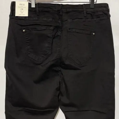 River Island New High Rise Skinny Jeans Kaia Black Stretch Denim Plus Size 20