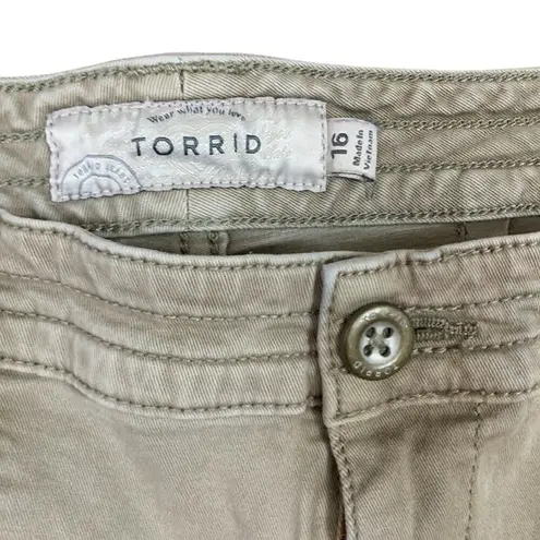 Torrid  Rolled Cuffed Tan Shorts