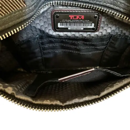 Tumi Alpha Bravo Randolph Leather Trim Tablet Case Crossbody Messenger Bag