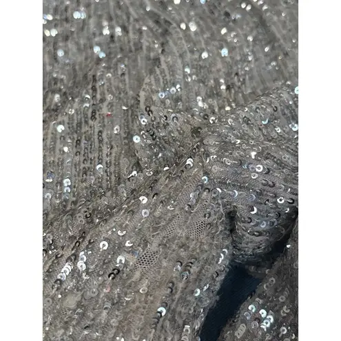 Show Me Your Mumu  Mercury Bells in Platinum Sequins Medium Womens Pants Trousers thumbnail 7