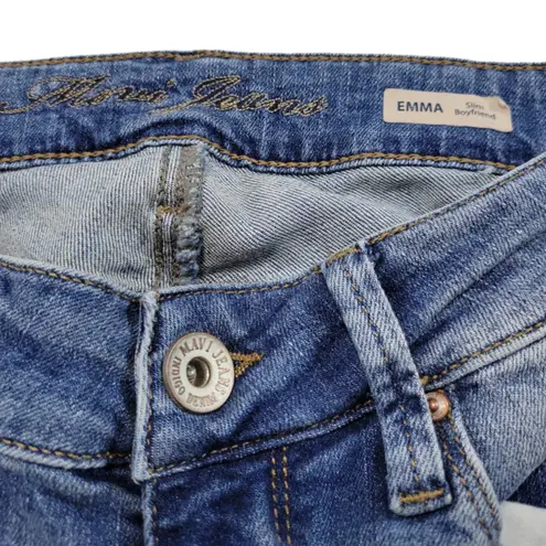 Mavi Jeans Size 28 X 32 Women's Mavi Emma Slim Boyfriend Jeans Distressed Ripped