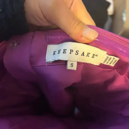 Keepsake The Label Let’s Go Layered Satin Romper Purple