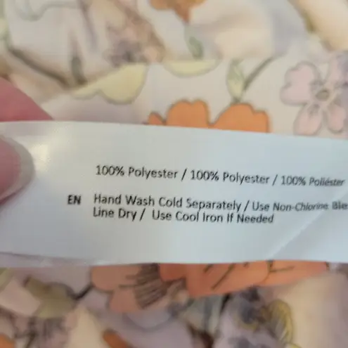 NWT Tiered Floral Mini Dress Milkmaid Bloomcore Summer Wedding Guest Cruise Sz M Size M