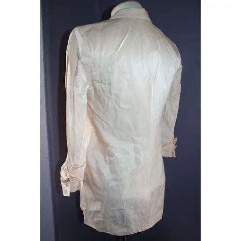 Elizabeth and James NWT Rumpled Jamie Blazer in Metallic Shine Petal Pink 0 $495