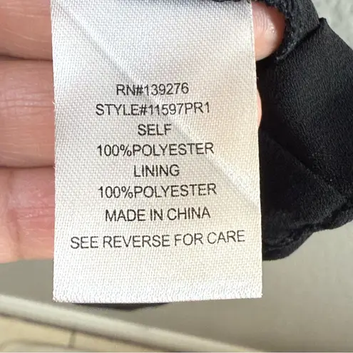 Daniel Rainn Elegant Black Button-Down Dress SZ:XL