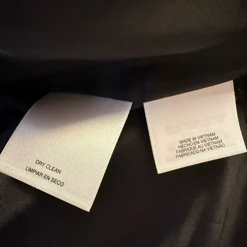 Kasper Tailored Blazer Jacket Black White Stitching Cotton Blend Women’s Size 8