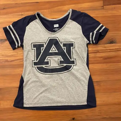 Box Seat Clothing Blue Gray Auburn Tigers Jersey Shirt Womens Large Football