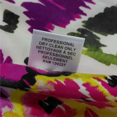 MISA Los Angeles Womens Dress Medium Floral Cutout Puff Sleeve Cottage Flirty