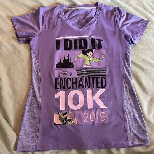 Disney Run  2019 Women's Enchanted 10K Marathon Purple Mulan Size Small EUC