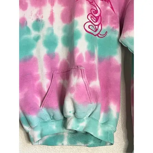 Hot Topic  Metallica Hoodie Womens Size XS Tie Dye Neon Skulls 92 Tour Pink