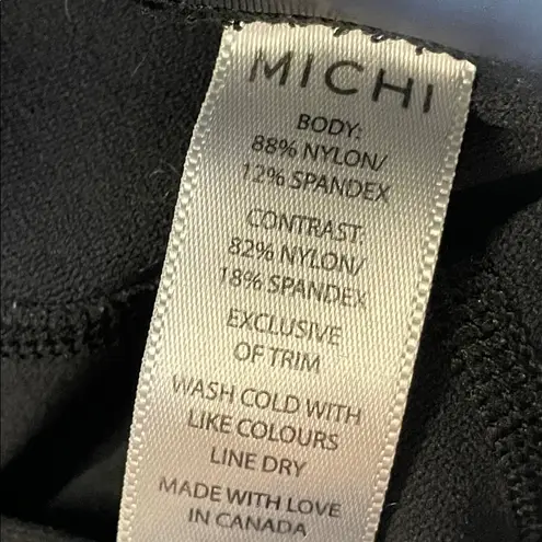 MICHI Stardust cropped leggings in black Size M