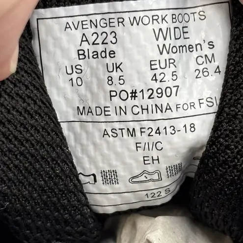 Avenger Women's Work Boots Blade Low CT Black 10 Wide