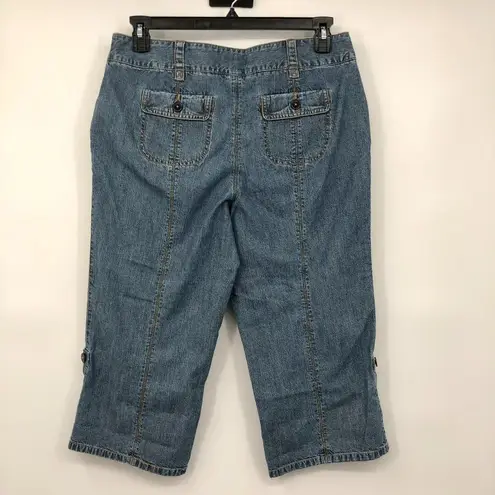 Christopher & Banks Christopher Banks Capris Womens 10P Used Denim Convertible Legs