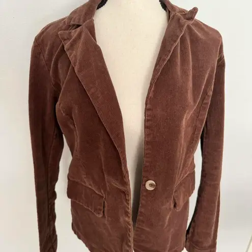 Boutique chocolate brown corduroy blazer jacket