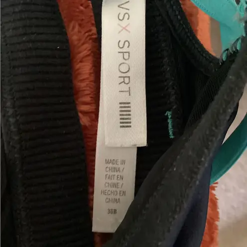 VSX Blue and Black Sports Bra with Adjustable Straps Size undefined