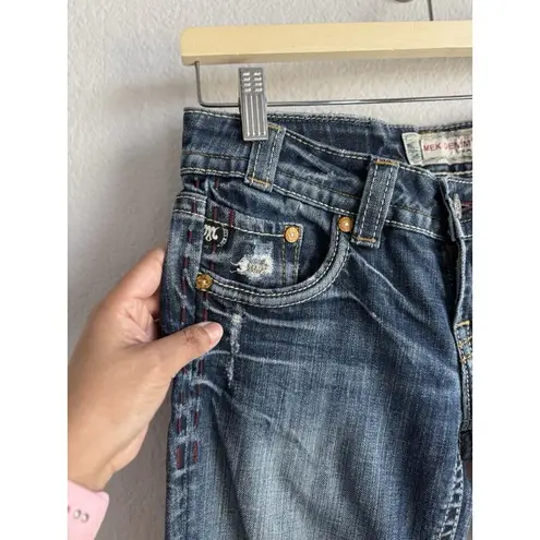 Mek Denim Capetown Bootcut Dark Wash Women's Jeans Low Rise Size 26 x 34