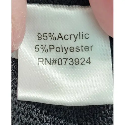 Ming Wang Black White Gray Geometric Print Knit Midi Dress Size L - Image 8