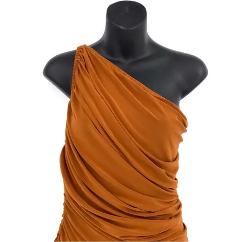 Norma Kamali Diana Gown Burnt Orange S/36