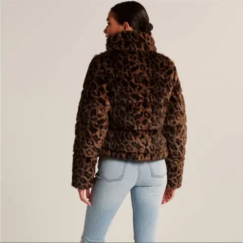 Abercrombie & Fitch A&F Faux Fur Mini Puffer