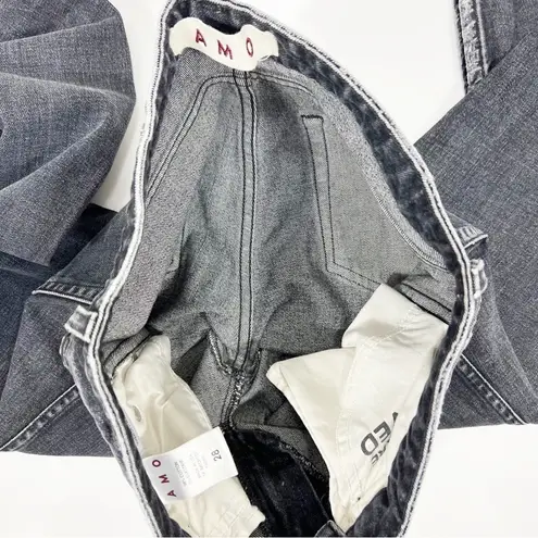 AMO Stix Vixen Destroy Distressed Gray Jeans Revolve Size 28 Black